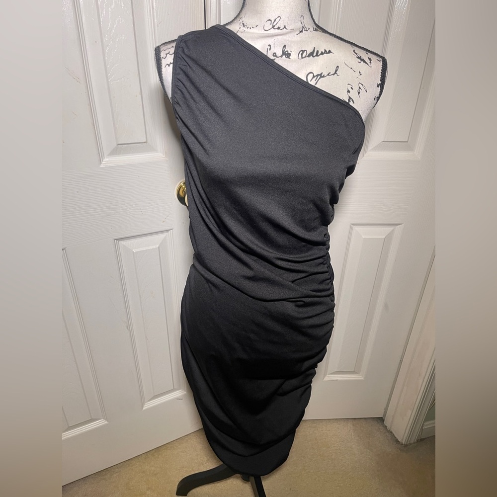 SHEIN one strap ruched dress size 10 worn once